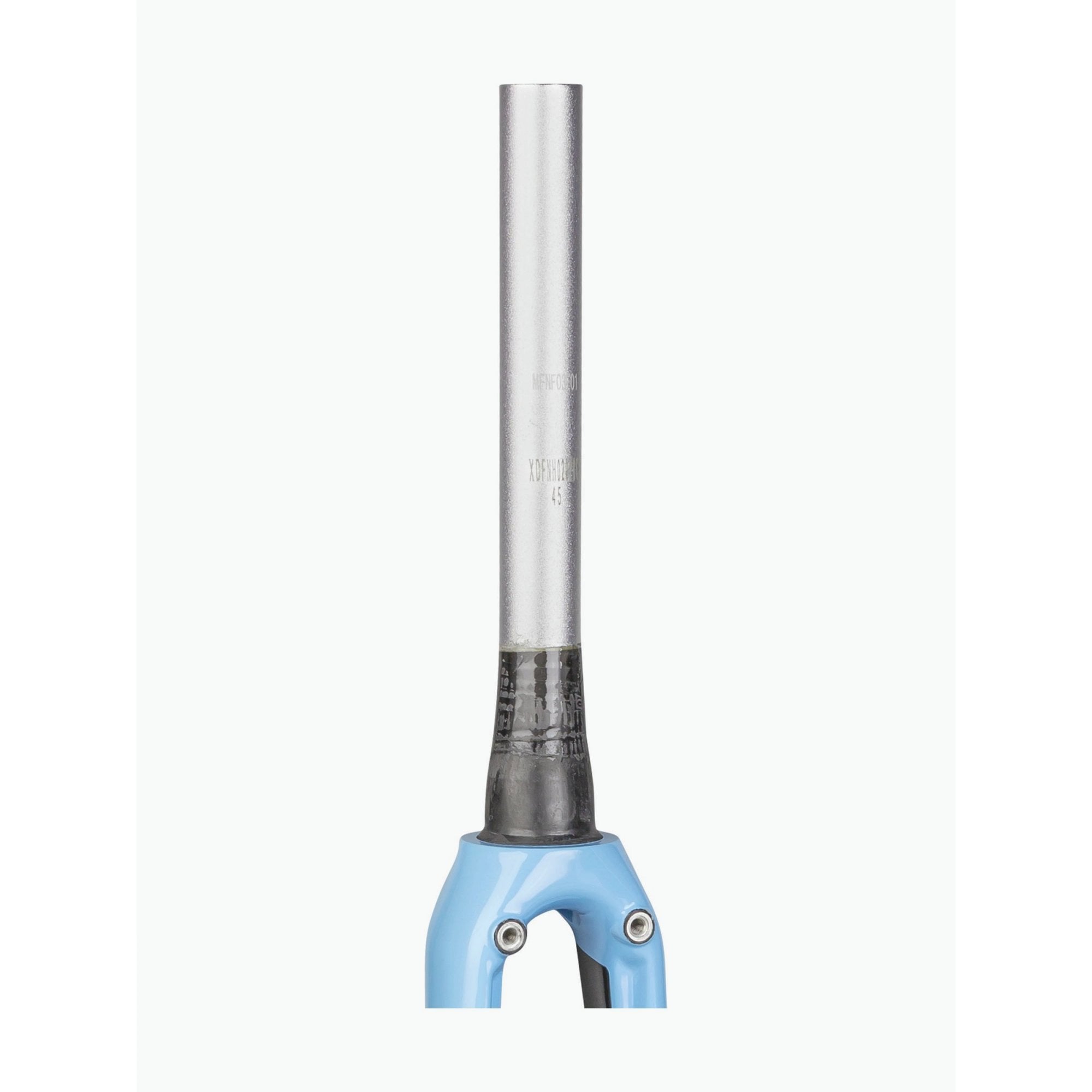 Trek Emonda SL 700C road bike fork, lightweight components for precision steering and control, mounted on a sleek bicycle.