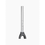 Trek FX Sport 6 disc fork with flat-mount calipers and 12mm thru-axle, black alloy bike component showing the fork and caliper mounting area.