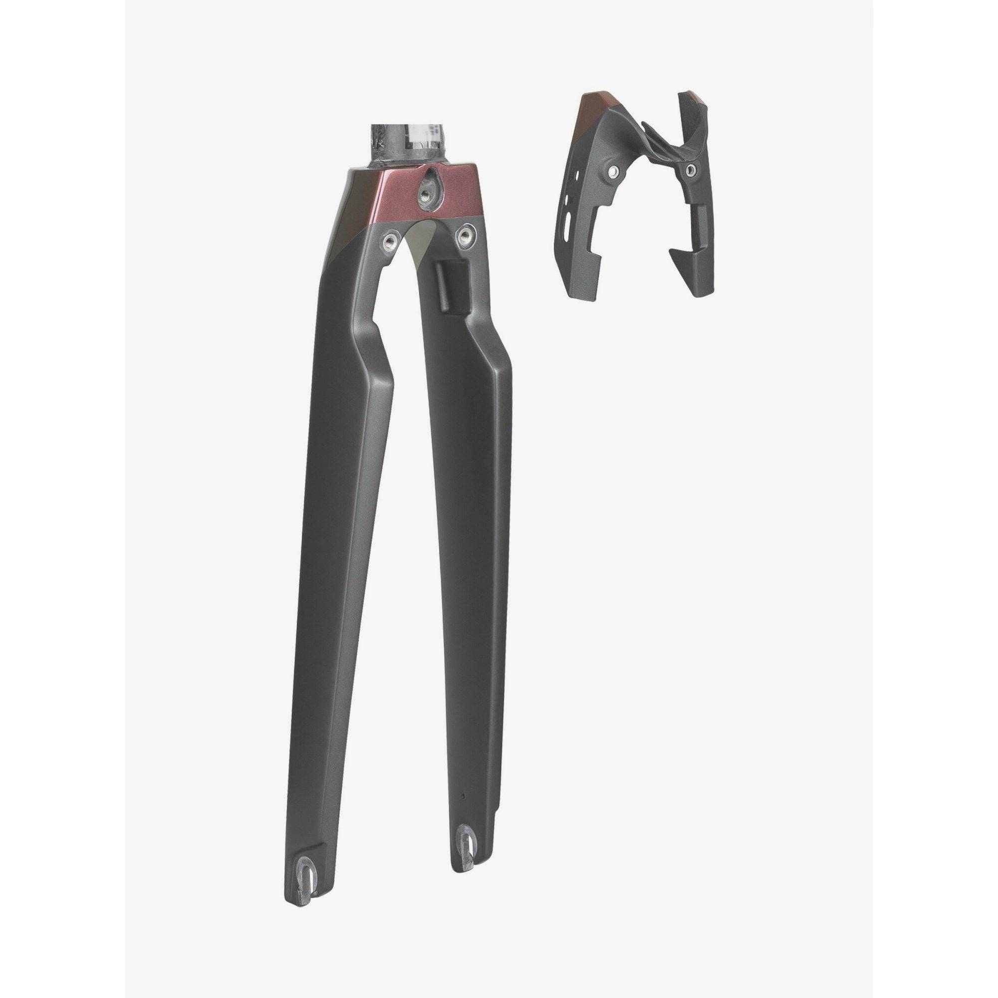 Trek Madone SLR 700C road bike fork, lightweight carbon component designed for precision steering and high performance.