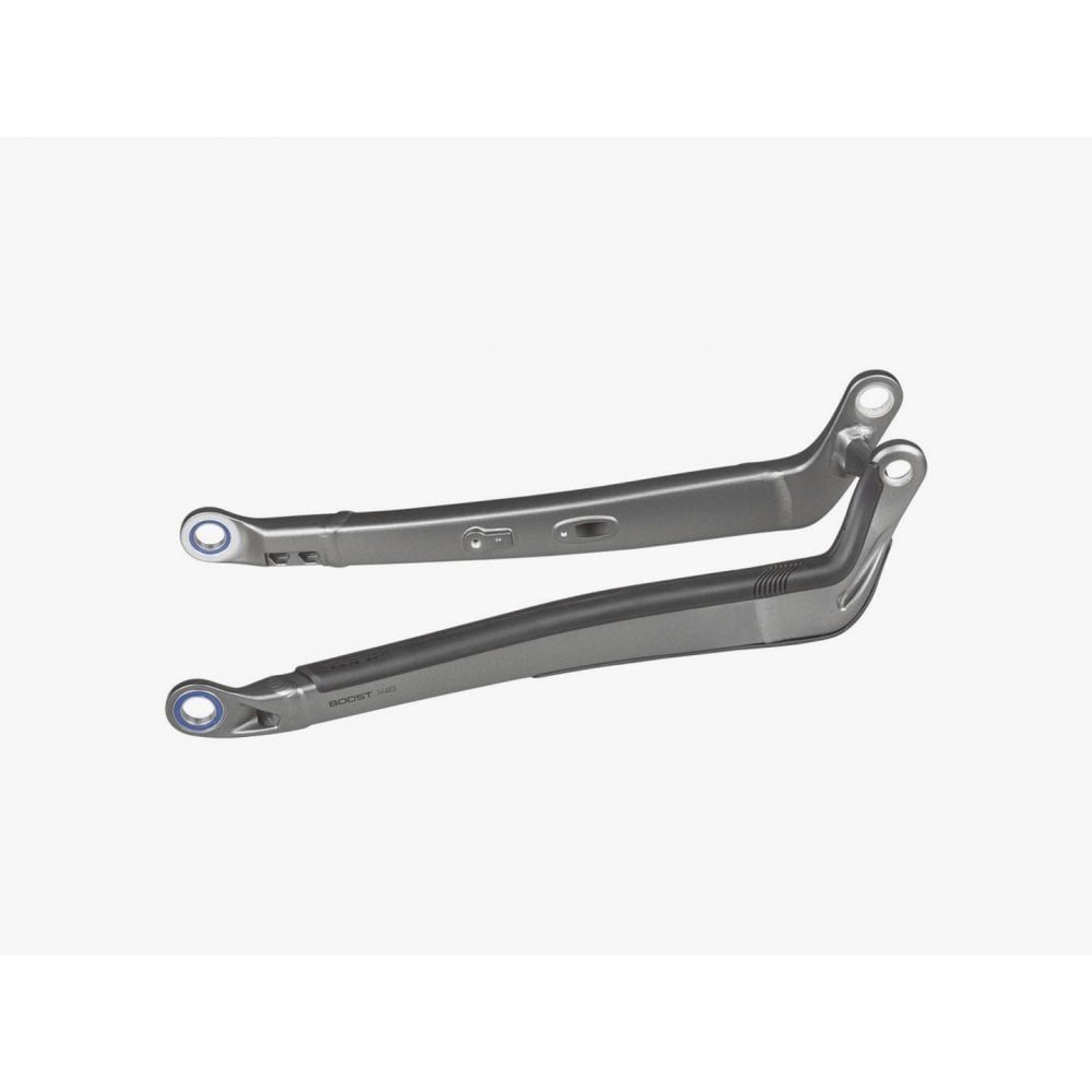 Trek Powerfly FS 2019 chainstay frame component for bike repair, showing the replacement part with mounting points and frame details.