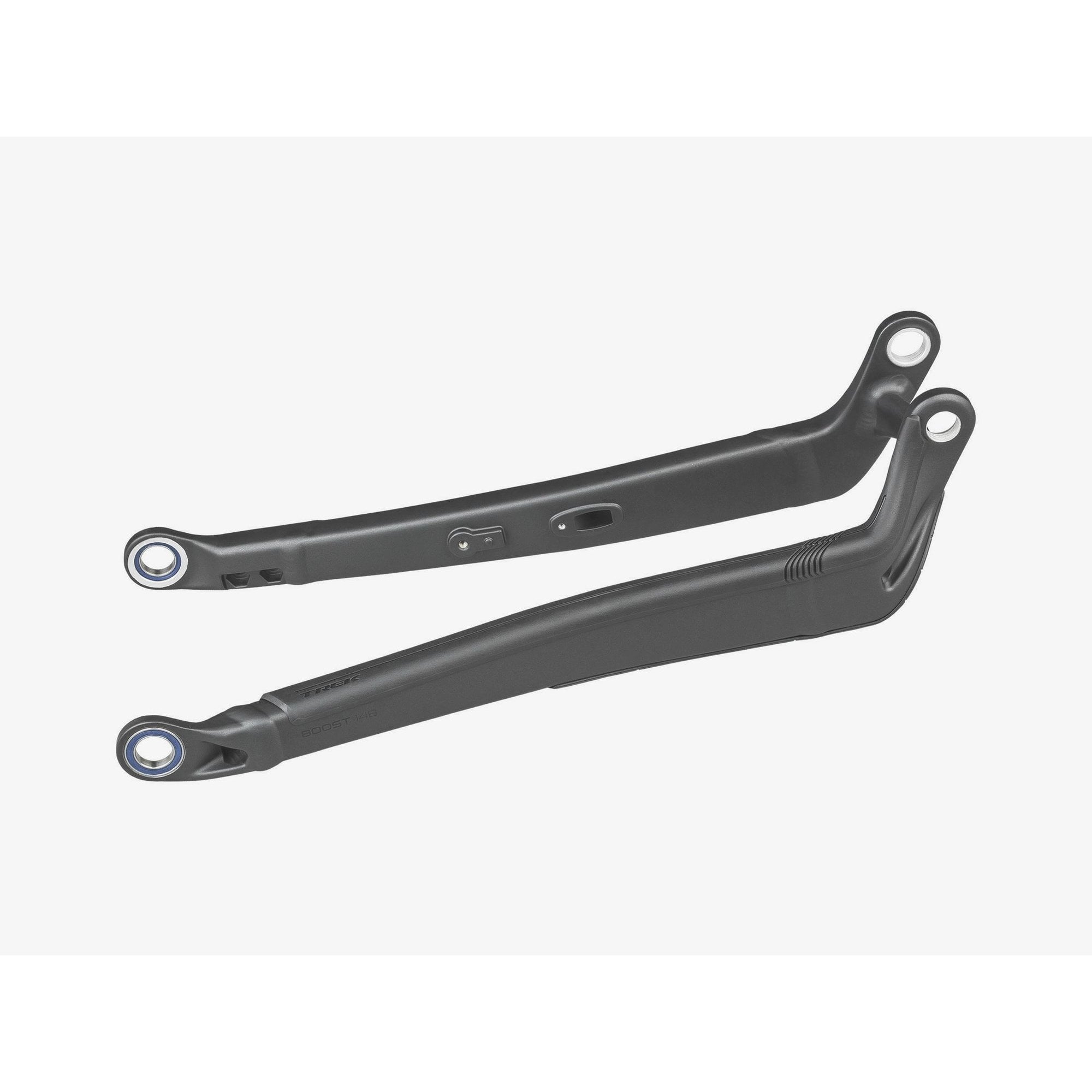 Trek Powerfly 2019 LT chainstay frame component for Powerfly 9.9 LT electric mountain bike, black metal with mounting points