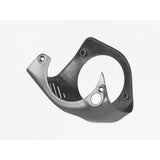 Trek Domane+ SLR motor covers for durable frame protection, showing close-up of black protective components on bicycle frame.