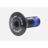 Trek M10x1mm full suspension rocker pivot bolt replacement, showing the metal bolt for bike suspension components.