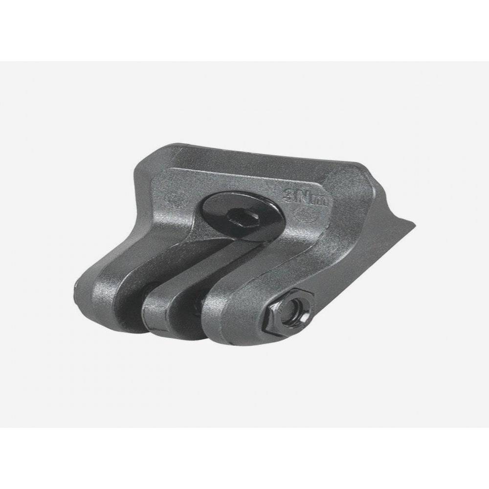 Trek Madone SLR Gen 7 integrated bar stem with Blendr bases for accessory mounts on a sleek road bike handlebar.