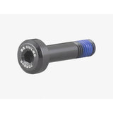 Trek aluminum shock mount fastener for full-suspension mountain bike frame components, showing the metal fastener on a bike part
