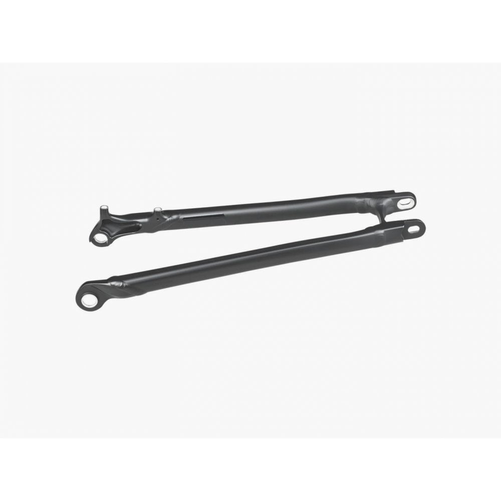 Trek Slash 29 aluminum seatstay for 2017-2018 mountain bike frames with ABP Convert Boost compatibility, shown attached to bike frame.