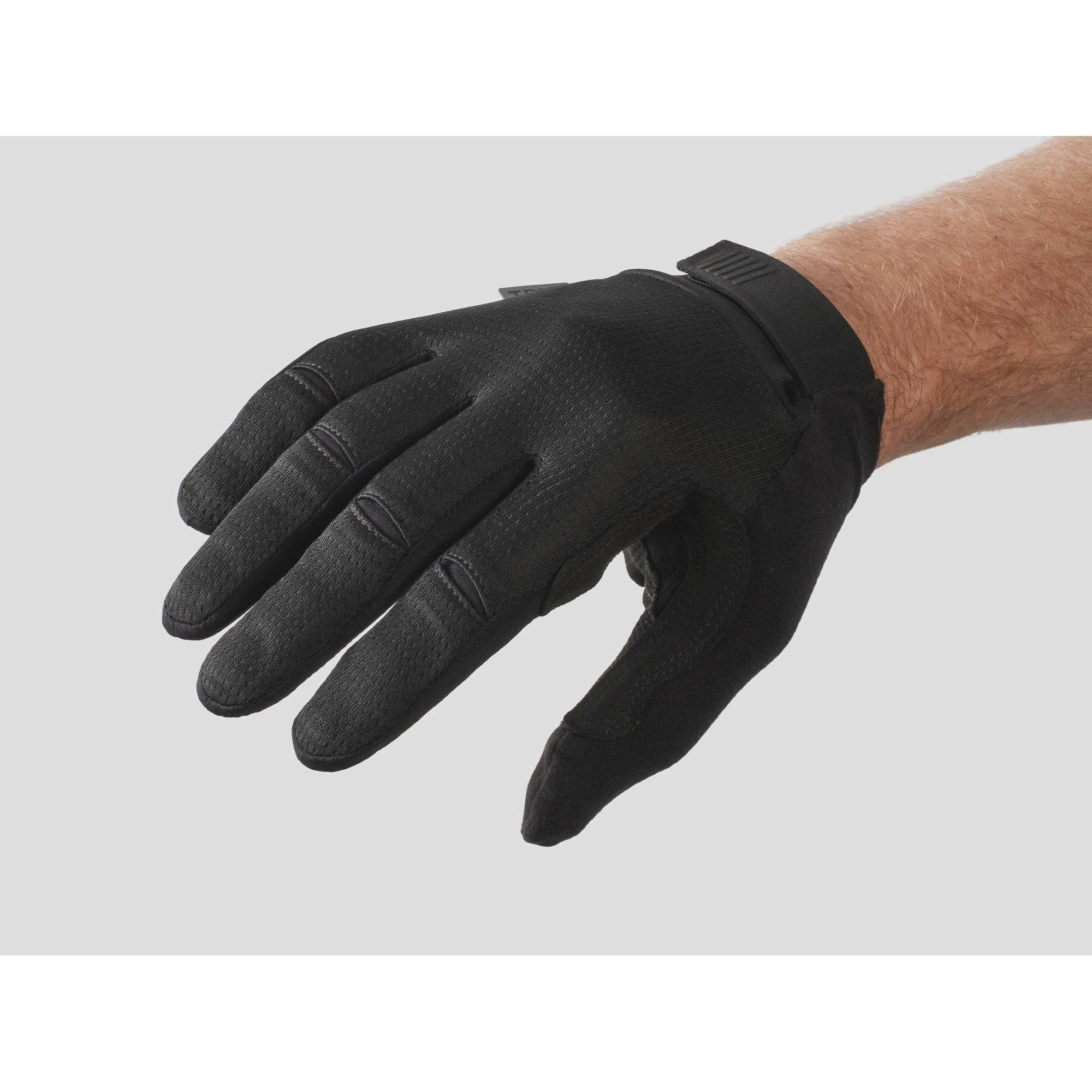 Unisex Trek Circuit cycling gloves with full-finger design and twin gel padding for comfort, shown in the image.