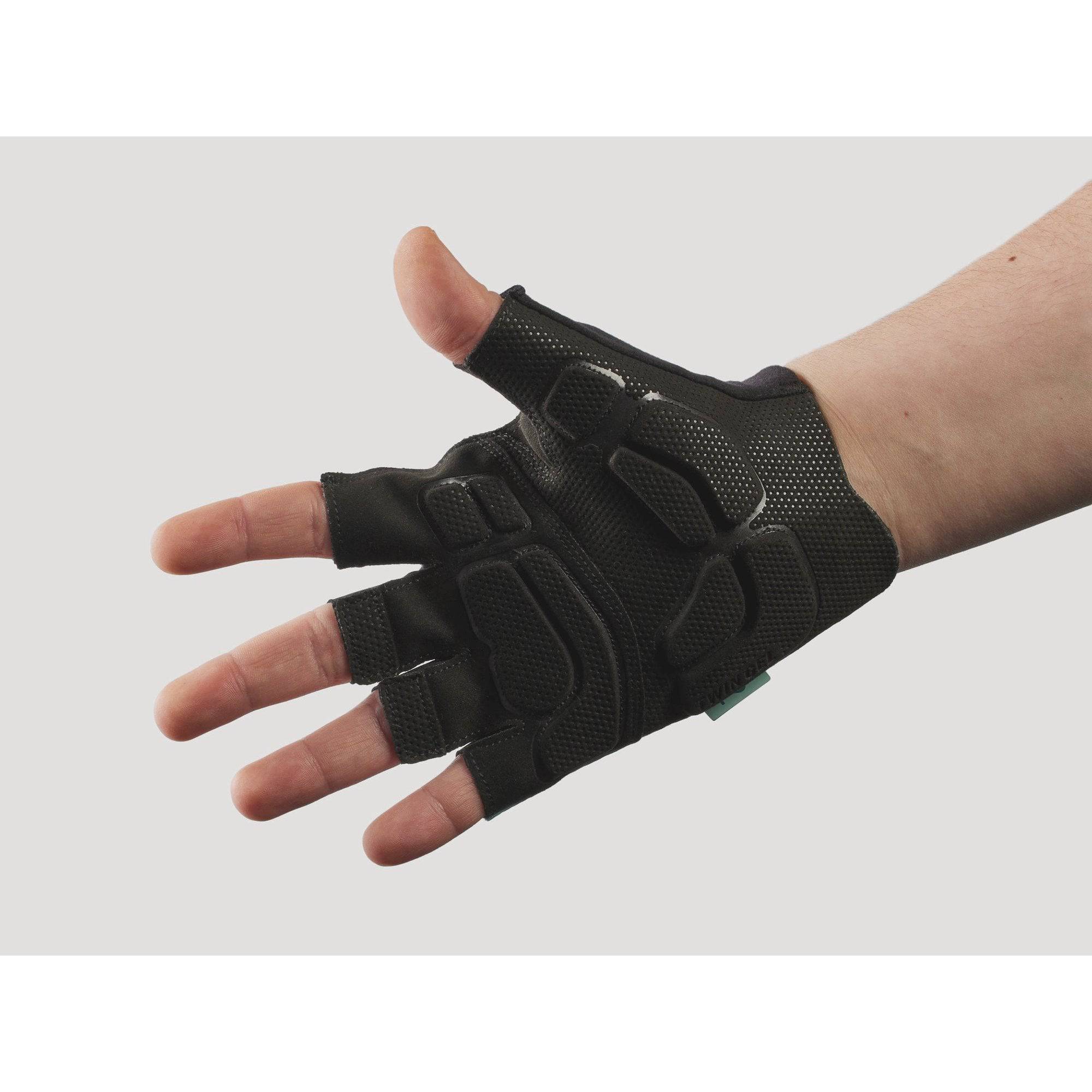 Trek Circuit Twin Gel unisex cycling gloves with gel foam padding for comfort, shown with black and red design.