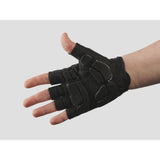 Trek Solstice Gel Padded Unisex Cycling Gloves showing padded palms and breathable fabric for comfort and grip.
