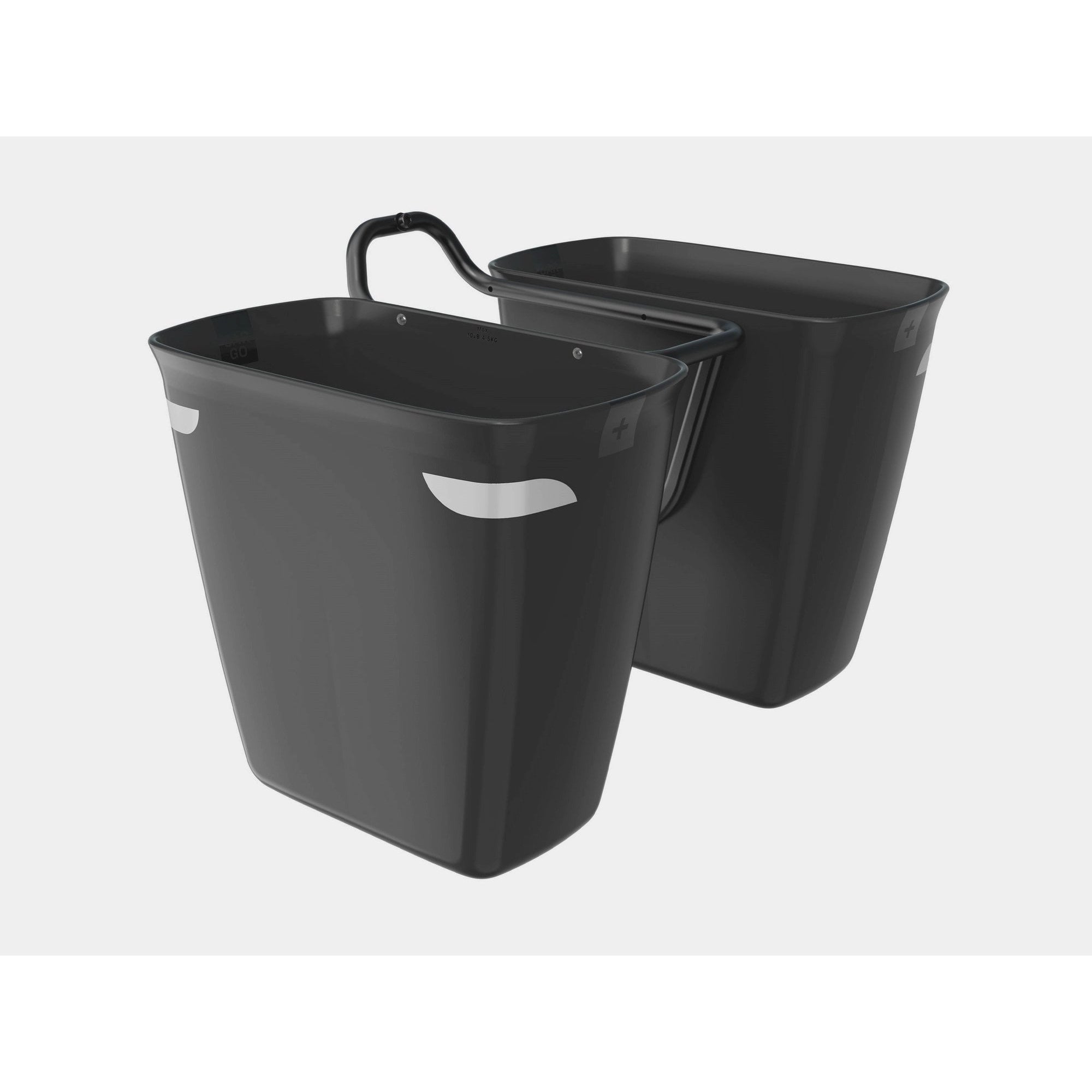 Trek Fetch+ 2 front pannier and rack kit for bikes, weather-resistant bike storage accessories, mounted on a bicycle.