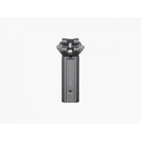 Trek Domane+ HP matte black adjustable bike seatpost showing its sleek, lightweight design and smooth adjustment mechanism.