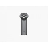 Trek Domane+ HP matte black adjustable bike seatpost, lightweight cycling component for road bikes, mounted on the bicycle frame.