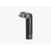 Trek Domane+ HP matte black adjustable bike seatpost, lightweight component for road bikes, with sleek finish and secure clamp.