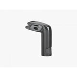 Trek Domane+ HP matte black adjustable bike seatpost showing a sleek, lightweight component for bike comfort and performance.
