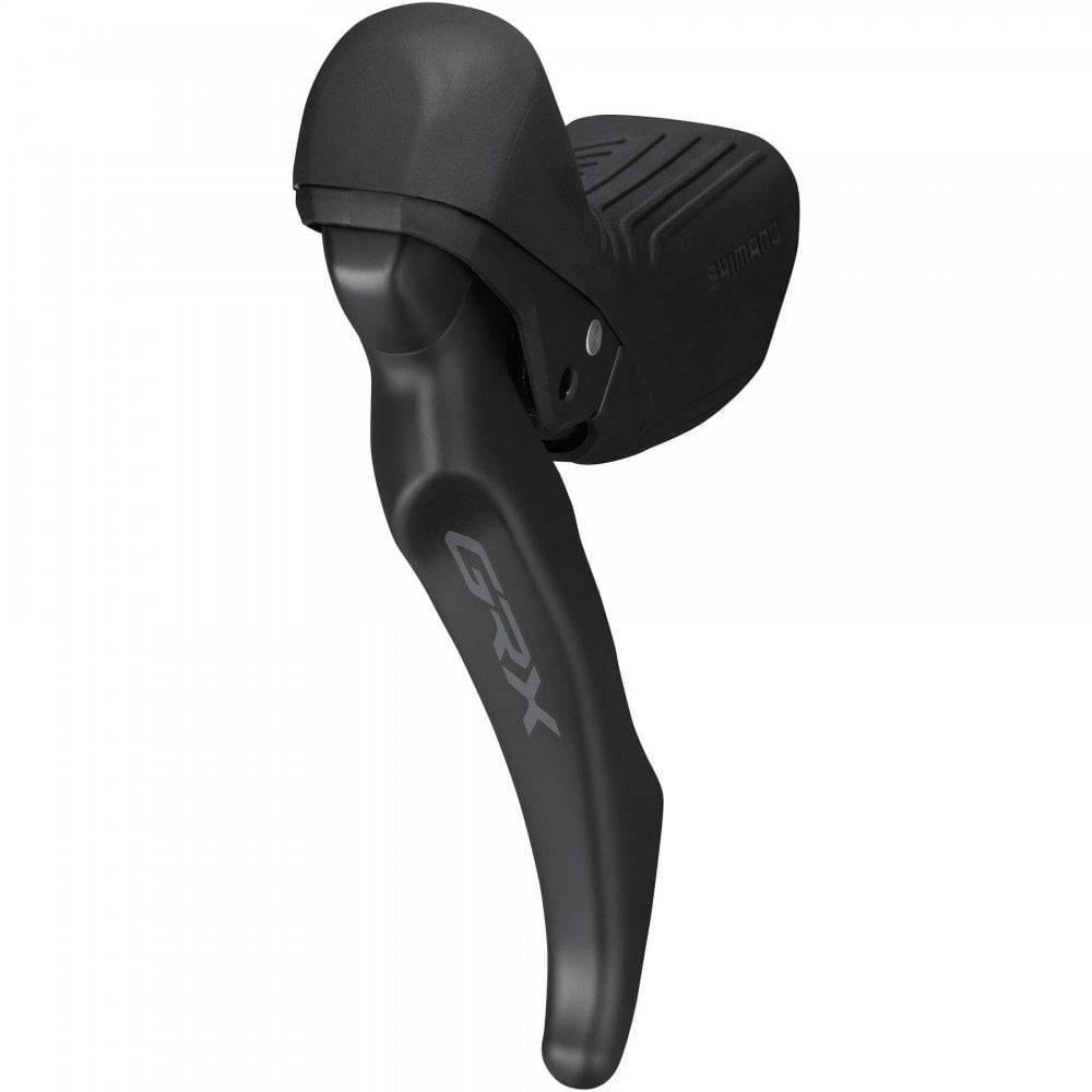 Shimano GRX BL-RX610 left hydraulic drop bar brake lever for gravel bike components, featuring ergonomic design and hydraulic braking system.