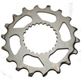 Shimano CS-M8100 18T sprocket wheel replacement for mountain bike drivetrain, showing a close-up of the component's teeth.