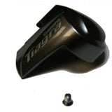 Shimano ST-4700 right hand name plate with fixing screw, replacement component for bicycle gear shifters.