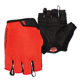 Lizard Skins Aramus Cadence cycling gloves with gel padding and TPR wrist strap, shown on a person’s hands during outdoor cycling.