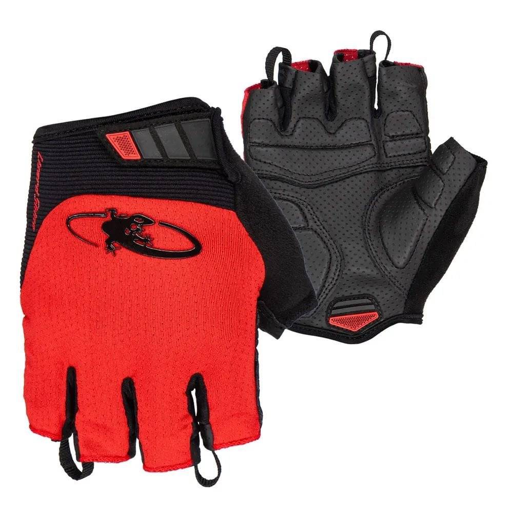 Lizard Skins Aramus Classic cycling gloves with gel padding and wrist support, featuring breathable fabric and padded palms.