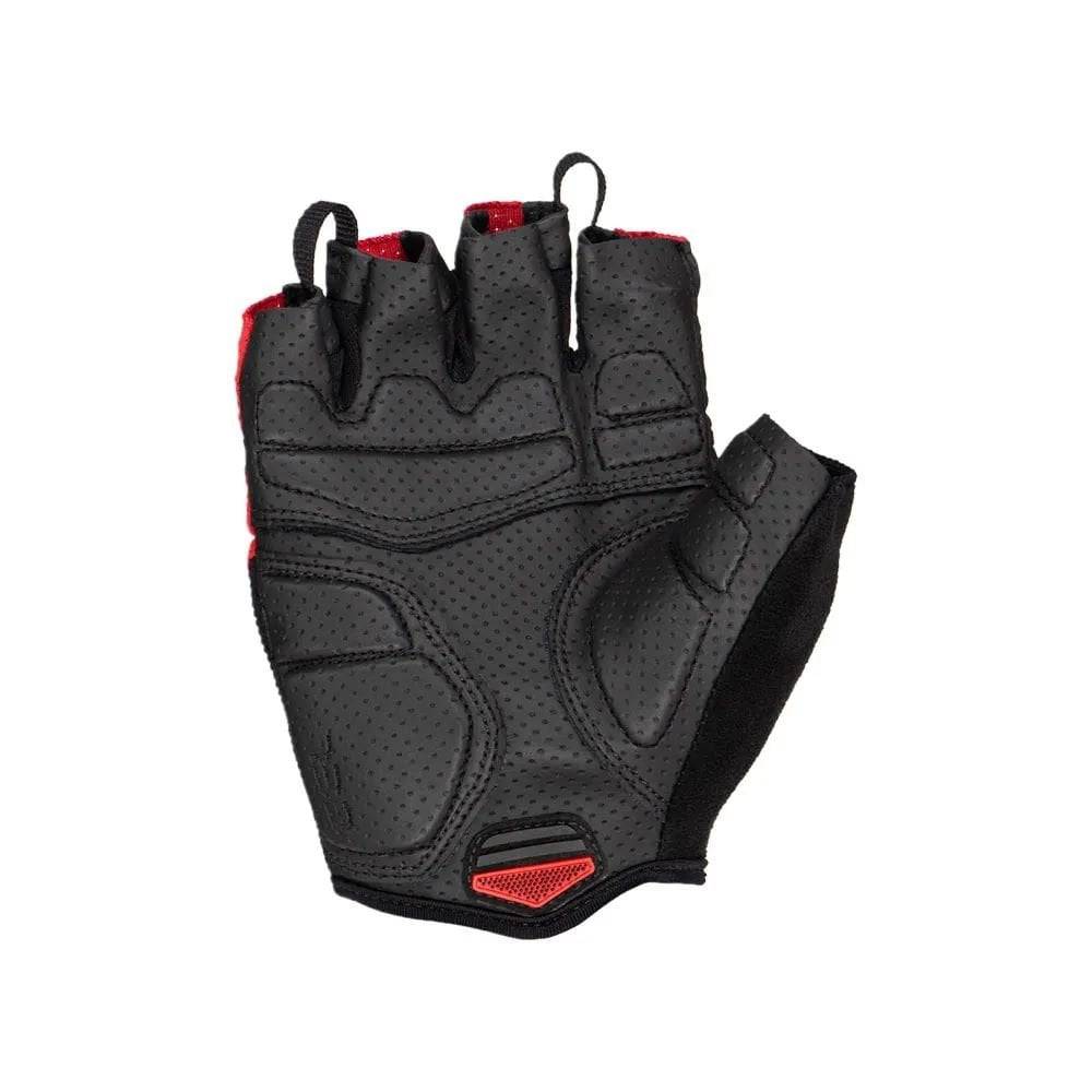 Lizard Skins Aramus Cadence cycling gloves with gel padding and TPR wrist strap, black with textured grip details.