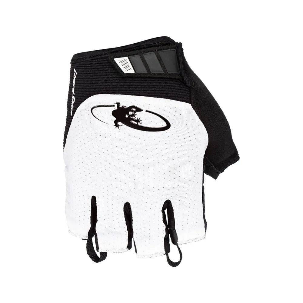 Lizard Skins Aramus Cadence cycling gloves with gel padding and TPR wrist strap, designed for comfortable biking.