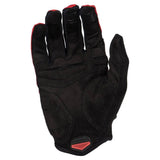 Lizard Skins Monitor Traverse gloves with AX suede palm and gel padding for enhanced grip, shown on a pair of cycling gloves.