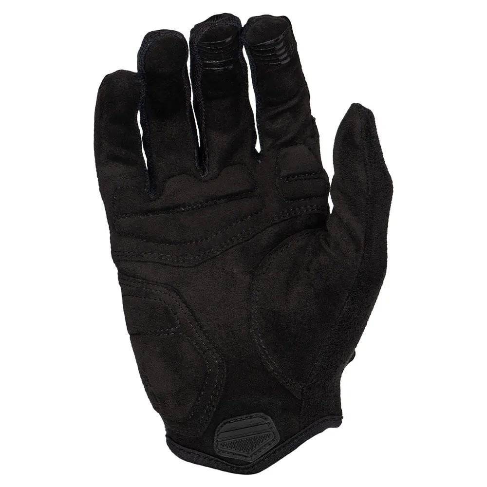 Lizard Skins Monitor Traverse gloves with AX suede palm and gel padding, showing the durable, grip-enhancing cycling glove design.