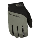 Lizard Skins Monitor Traverse gloves with AX suede palm and gel padding, showing the black cycling gloves with grip-enhanced design.