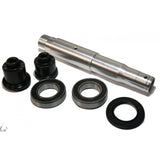 Shimano FH-MT401 bike hub axle replacement showing a silver metal component for wheel assembly.