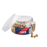 Joe's No Flats Presta Valve Adaptor pack with 100pcs for tubeless wheels and tires, component for bike maintenance and setup.