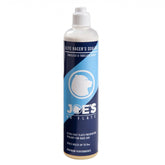 Joe's No Flats Elite Racers tubeless sealant bottle, used for puncture protection and CO2 inflation in bicycle tires.