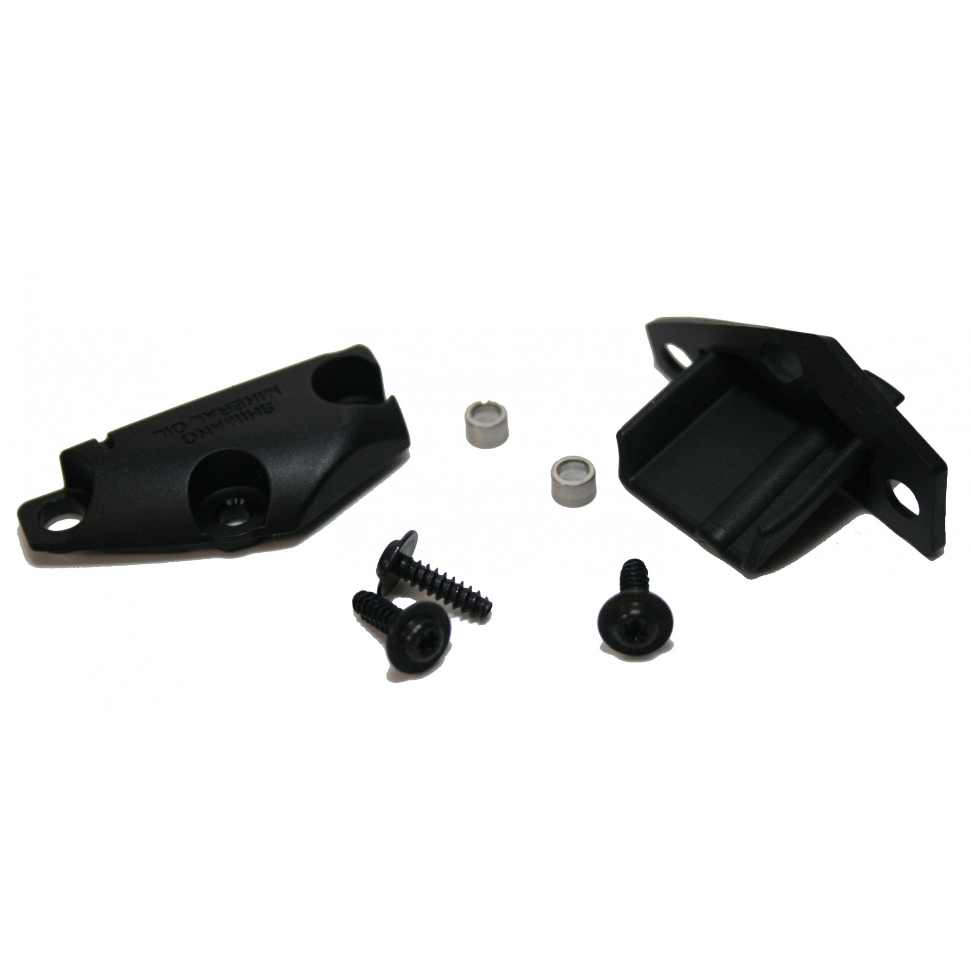 Shimano Spares ST-R9120 right hand lid unit replacement for shifters, close-up of the component showing detailed design and branding.