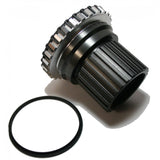 Shimano FH-M8110 mountain bike freewheel body replacement for Shimano hubs, showing the metal component with gear teeth.