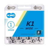 Kmc K1 Wide Silver/Black 110L Chain
