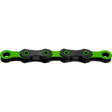 Kmc X12 Dlc Black/Green 126L Chain