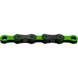 Kmc X12 Dlc Black/Green 126L Chain