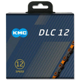 Kmc X12 Dlc Black/Orange 126L Chain