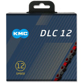 Kmc X12 Dlc Black/Red 126L Chain