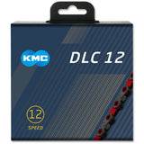 Kmc X12 Dlc Black/Red 126L Chain