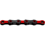 Kmc X12 Dlc Black/Red 126L Chain
