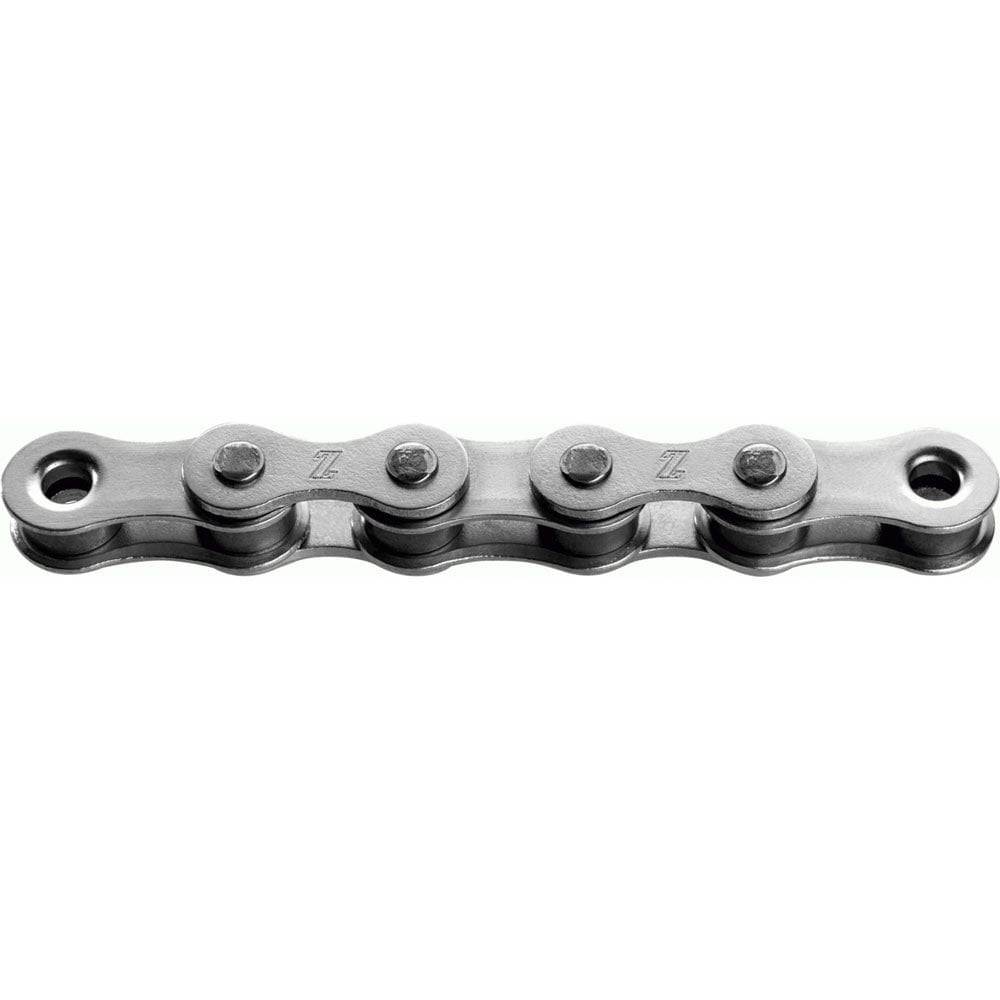 KMC Z1 Wide Silver BMX and Internal Gear Hub Bike Chain with Snap-On Connector, durable bicycle component for BMX and internal gear systems.