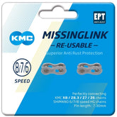 Kmc Missinglink 7/8 Ept Silver 7,3Mm 2Pr (Reusable) Spares & Accessories