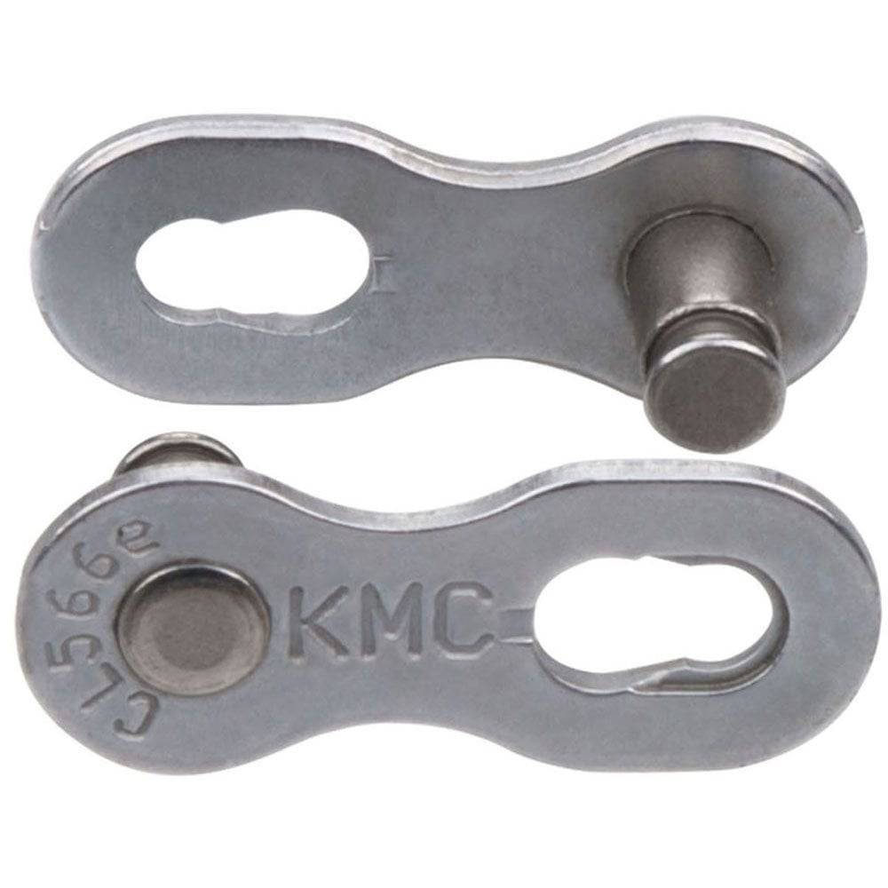 KMC Missinglink 9X EPT quick release chain link pack, bicycle chain component, non-reusable spare, black metal links