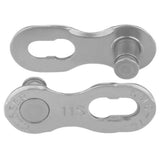 KMC MissingLinks 11R silver reusable chain links for 11-speed bikes, two pairs, bike components for easy chain maintenance