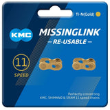 Kmc Missinglinks 11R Ti-N Gold 2 Pr (Re-Useable) Spares & Accessories