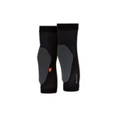 Madison Flux D3O knee pad set for mountain biking, showing protective pads and adjustable straps on a rider's knee