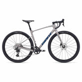 Giant Revolt Advanced 1 2024 gravel bike with SRAM Apex groupset and disc brakes, showing the bike's frame and disc wheels.
