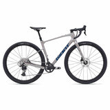 Giant Revolt Advanced 1 2024 gravel bike with SRAM Apex groupset and disc brakes, showing the bike's frame and disc wheels.