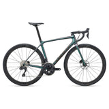 Giant TCR Advanced Pro Disc 1 Di2 road bike with Shimano 105 electronic shifting, lightweight frame, and disc brakes.