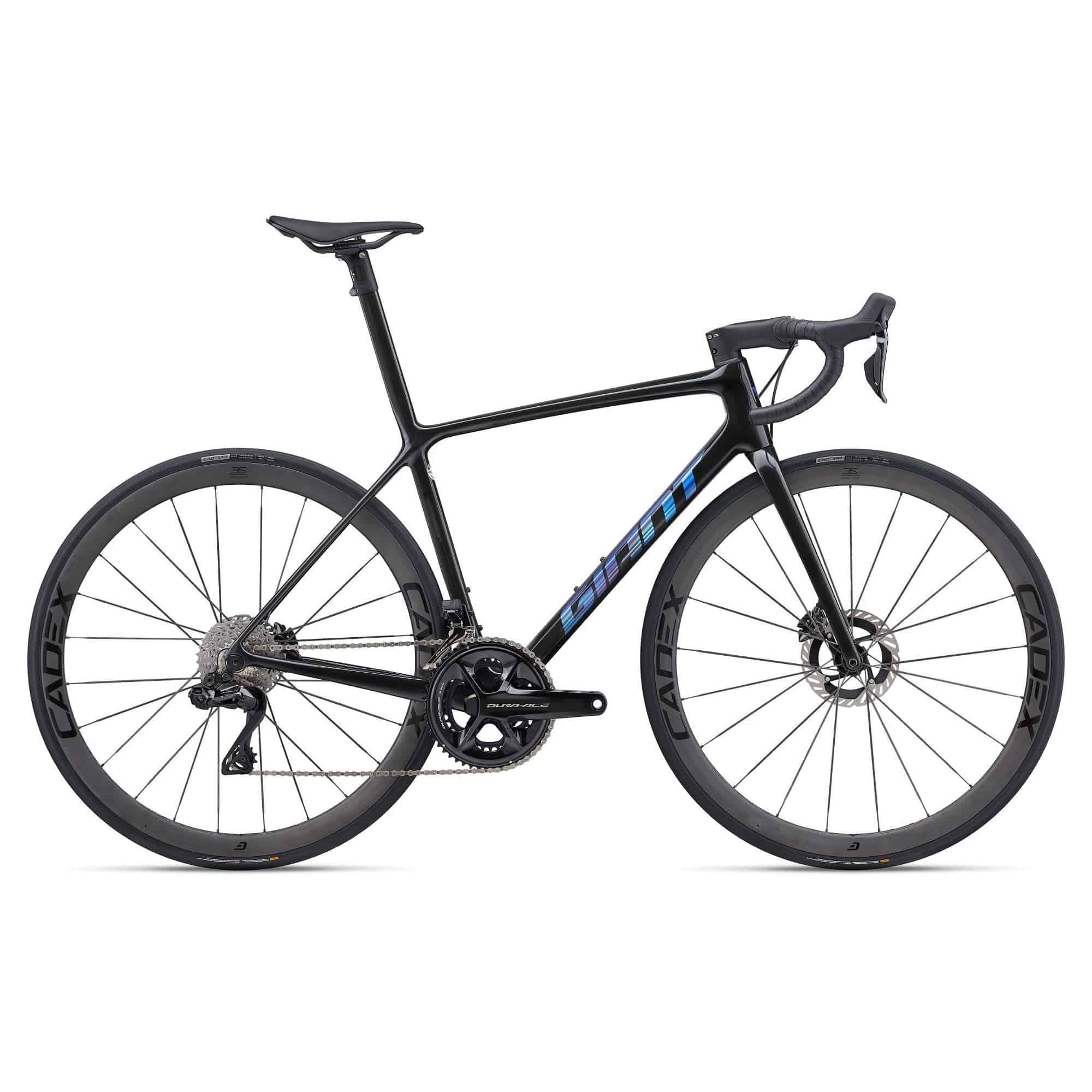 Giant TCR Advanced SL Disc 0 road bike with Shimano Dura-Ace Di2 electronic shifting, featuring lightweight frame and disc brakes.